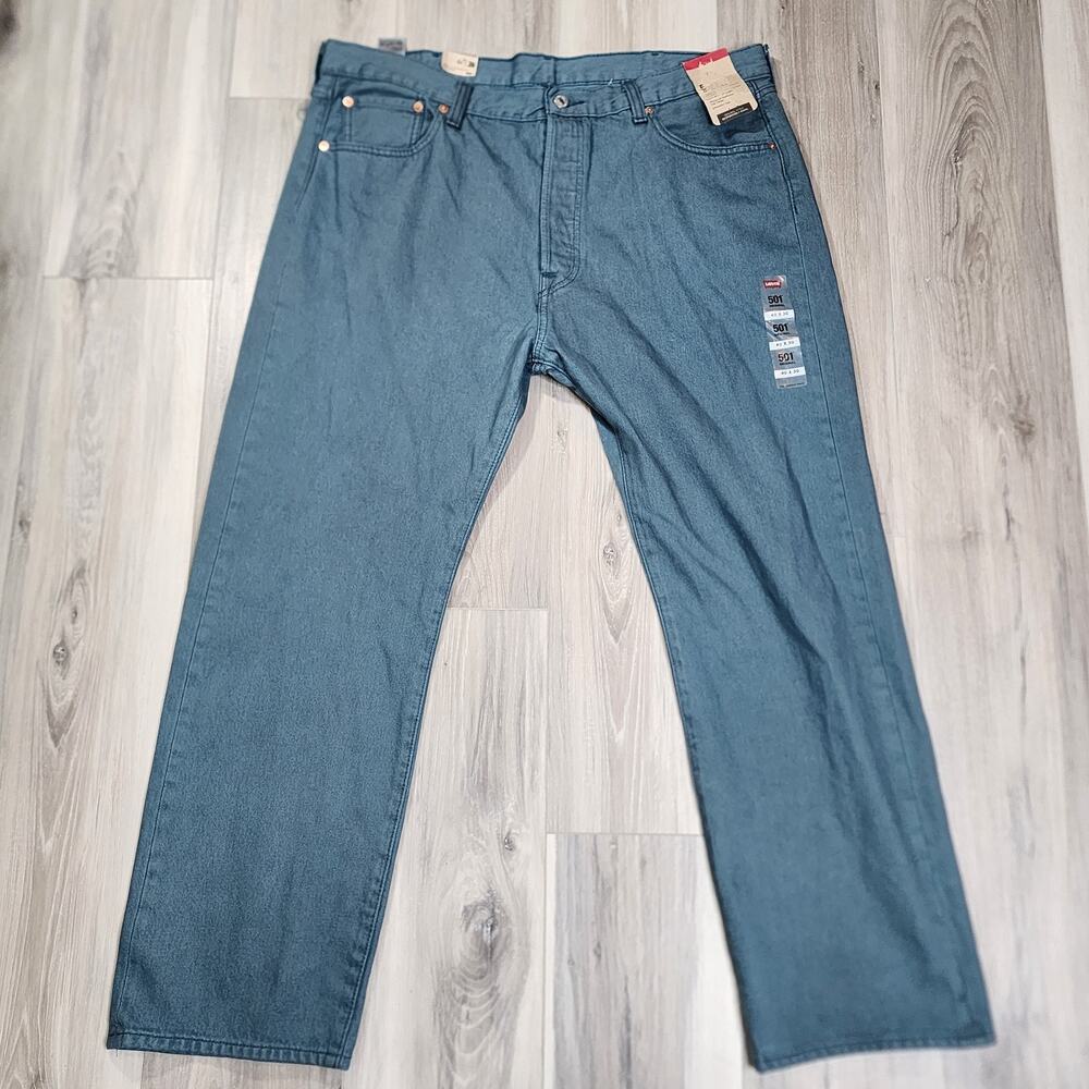 Levi's 501 Jeans Men's 40X30 Green Original Fit New